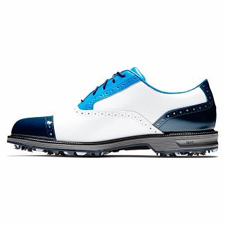 Scarpe Golf Footjoy Uomo Premiere Series Spikes Bianche/Blu/Blu Marino Italia UVX918635